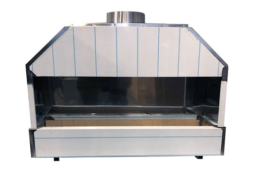 Charcoal BBQ Mangal Grill - Stainless Steel 220x45x120cm Canmac