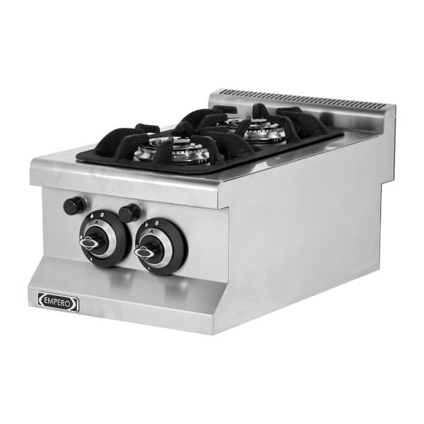 Stainless Steel Gas Cooker with 2 Burners 5.4kW